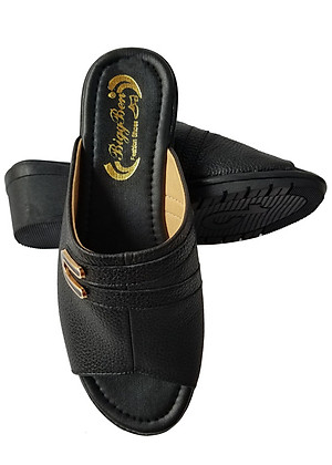 Dép Đế Xuồng Nữ Da Bò BIGGBEN Cao Cấp DX30