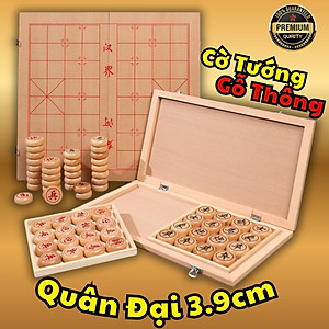 [GỖ TỰ NHIÊN CAO CẤP] Bộ cờ tướng gỗ sồi cao cấp kích thước 40 x 35cm, Bộ cờ tướng cao cấp khắc nét tinh xảo có bàn là hộp đựng gấp gọn - Hàng chính hãng D Danido