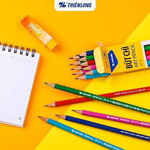 Hộp 10 cây Bút chì gỗ độ cứng 2B Thiên Long GP-01