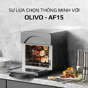 Nồi Chiên Không Dầu OLIVO AF150 Thương Hiệu Mỹ 16 Chức Năng Nấu, Dung Tích 16L - Hàng Chính Hãng