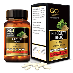 GO CELERY 16,000 30 VIÊN - Viên gout nhập khẩu chính hãng GO Healthy New Zealand