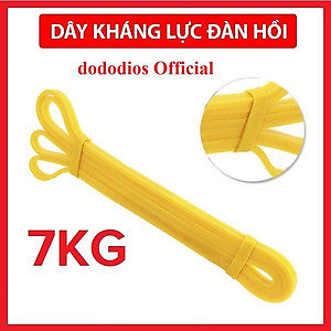 VÀNG 7KG -  Dây Cao Su Kháng Lực Powerband Tập Toàn Thân Chính Hãng dododios