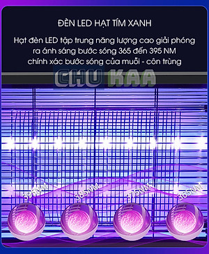 Đèn bắt muỗi, đèn diệt côn trùng, máy diệt ruồi tự động bằng sóng ánh sáng, máy bắt muỗi có lưới bảo vệ an toàn, sử dụng tại nhà, cơ quan trường học, quán ăn