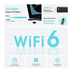 Bộ Chuyển Đổi USB WiFi TP-Link Archer TX20U / TX20U Nano / TX20 Plus WiFi 6 Băng Tần Kép AX1800 - Hàng Chính Hãng