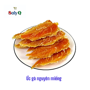 Ức gà sấy khô 400g ăn vặt cho chó mèo Saly Q PF13.1TK (mẫu hộp ngẫu nhiên)