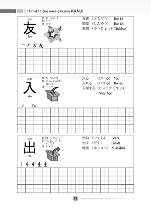 Tập Viết Tiếng Nhật Căn Bản - Kanji _MT