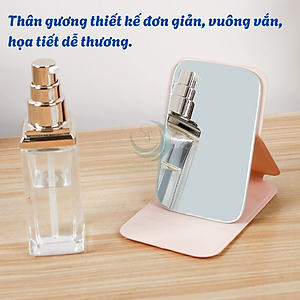 Gương Gập Mini Để Bàn – Gọn Nhẹ, Sang Xịn, Mang Đi Mọi Nơi Gương Trang Điểm Gập Thông Minh – Thiết Kế Tối Giản, Siêu Tiện Gương Gập Gọn Có Đế – Skincare, Make-up Chuẩn Sáng Tạo