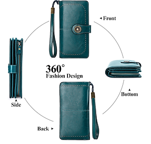 Ví Da Bò Cầm Tay Dáng Dài Thời Trang cao cấp Cho Nữ phong cách mới