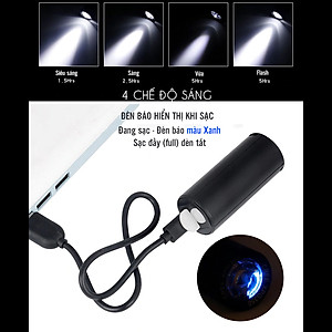 Đèn Trước Xe Đạp Nhỏ Gọn Sáng Mạnh 350 Lumens Sạc Điện USB Với Bóng Led Cree Giúp Trợ Sáng Xe Đạp Đi Đêm Mai Lee