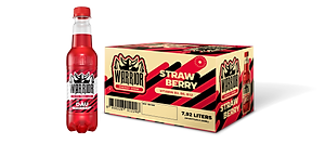 Thùng 24 Chai Nước Tăng Lực Có Gas Warrior Vị Dâu 330ml