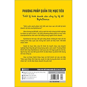 Sách Phương pháp quản trị mục tiêu - Triết lý kinh doanh của công ty tỷ đô ByteDance
