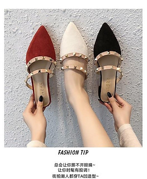 Mua Sục nữ đế thấp đính đinh tán Valentino Tiki