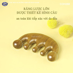 Lược Gỗ Thơm Mát Xa Da Đầu Răng Thưa Thư Giãn Giải Tỏa Áp Lực Độc Đáo - COH268