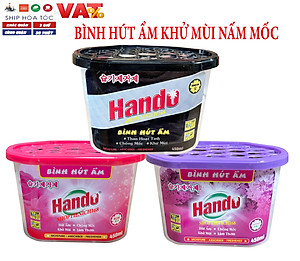 Combo 6 Hộp Hút Ẩm Khử Mùi Nấm Mốc Hương Hồng 450Ml