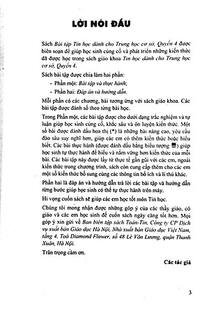 Bài Tập Tin Học Dành Cho THCS - Quyển 4 (2020)