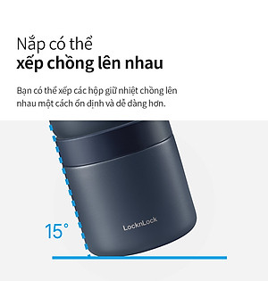 Bộ hộp cơm giữ nhiệt Lock&Lock Lunch Box LHC8052S01 - Hàng chính hãng có 3 ngăn riêng, kèm túi và muỗng đũa - JoyMall