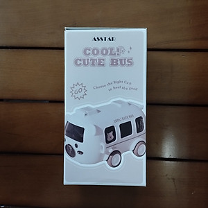 Bình Đựng Nước Cho Bé, Bình Nước Xe Buýt 500ml Có Ống Hút Và Quai Đeo, Bình Tập Uống Nước Cho Bé