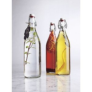 Chai Thủy Tinh Nắp Cài Kín Hơi Giara Bormioli Rocco - 1 Lít