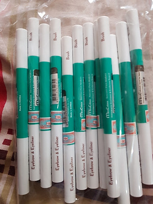 Chì mí kết hợp chì mày siêu tiết kiệm MiraCulous Hàn Quốc #05 nâu sẫm tặng kèm móc khoá