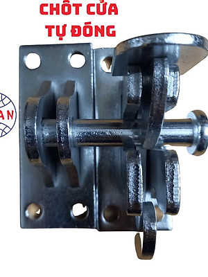 Chốt Cửa Tự Động, Khoá Tự Cài Bằng Sắt CNC Nhúng Kẽm – An Toàn, Cao Cấp, Không Han Rỉ