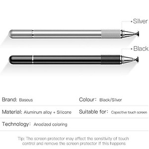 Bút Cảm Ứng Điện Dung Dành Cho Điện Thoại Cảm Ứng Samsung Xiaomi Huawei - Hàng Chính Hãng Baseus