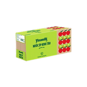 Thùng 12 hộp nước trái cây cao cấp Fruit Love VINAMILK Kiwi Táo (1L / Hộp)
