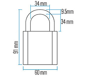 Khóa Đồng 65 Series ABUS (60mm)