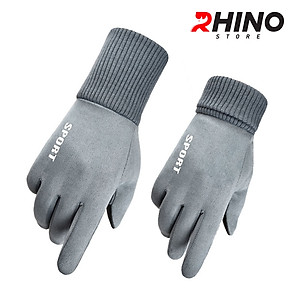 Găng tay da lộn giữ ấm mùa đông Rhino G801 nam nữ, chống gió