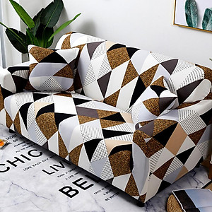 Stretch Slipcover Elastic Stretch Sofa Cover with Pillowcase for Living Room Couch Cover