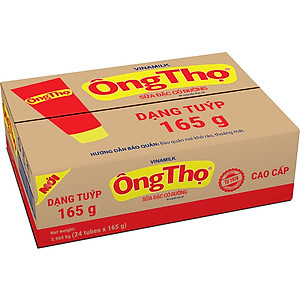 Thùng Sữa Đặc Có Đường Vinamilk Ông Thọ Đỏ (Tuýp 165g)