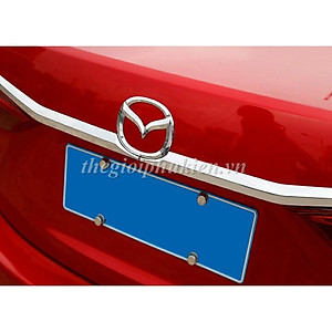 Ốp trang trí tay mở cốp sau Mazda 3 2015-2018 mạ Crom cao cấp