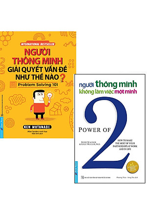 Combo Người Thông Minh Không Làm Việc Một Mình + Người Thông Minh Giải Quyết Vấn Đề Như Thế Nào? (Bộ 2 Cuốn) _FN