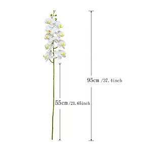 Cành lan hồ điệp giả cao cấp - 1 cành - 9 bông - dài 100cm - Cây giả, hoa lụa Decor trang trí nhà cửa