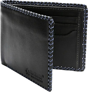 Ví Nam Đan Viền Huy Hoàng HT2135 (12.5 x 10 cm) - Đen