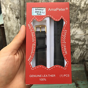 Dây Đồng Hồ Da Bò Italy Mềm Size 22mm 20mm 18mm [Kèm Chốt gắn và Dụng cụ tháo lắp]