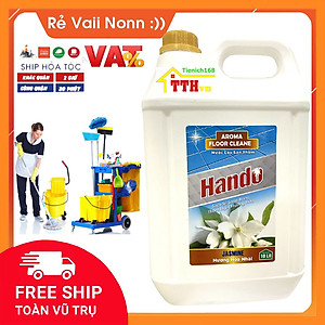 Nước thơm lau sàn nhà Hando can 20L (Hương quế) Giao 2 can 10L