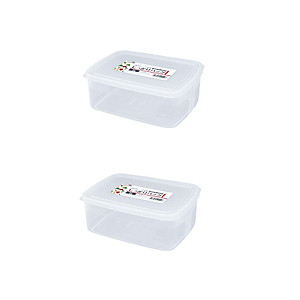 Bộ 2 hộp bảo quản thực phẩm đa năng và tiện lợi dung tích 2000ml - Hàng nội địa Nhật Bản.