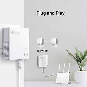 Bộ Chuyển Đổi Internet TP-Link TL-PA7017 KIT Qua Đường Dây Điện Giagbit AV 1000Mbps - Hàng Chính Hãng