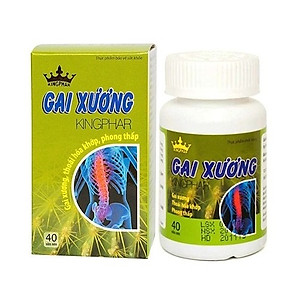 Viên uống Gai xương Kingphar, hộp 40v, hỗ trợ giảm đau lưng, do gai cột sống