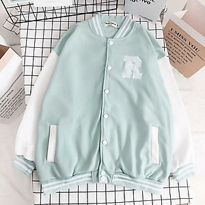 Áo Khoác Bomber Nỉ Bông Jemcloset Ray Tay Dài Form Rộng Unisex Nam Nữ Ulzzang KUN