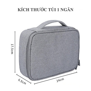 Túi phụ kiện công nghệ BUBM chuyên dụng 1 ngăn, 2 ngăn đựng bộ sạc macbook, máy tính bảng, dây cáp sạc, pin dự phòng, tai nghe