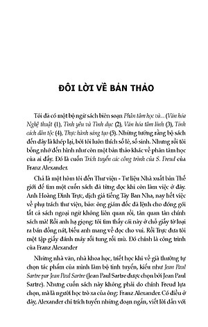Phân Tâm Học Và Freud Bức Chân Dung Ghép Mảnh - Franz Alexander tuyển chọn, Việt Chung dịch