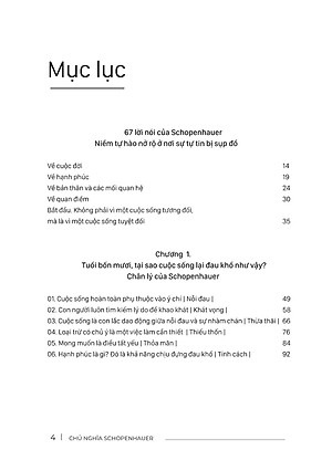 Sách - Chủ Nghĩa Schopenhauer - Hạnh Phúc Là Khi Không Còn Để Ý Tới Ánh Nhìn Của Người Khác