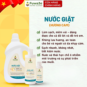 Nước giặt xả hữu cơ enzyme sinh học từ vỏ dứa Fuwa3e 3.5L