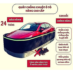 Quây chống chuột ô tô, lưới chống chuột ô tô hàng cao cấp loại 1 tặng kèm dây cáp và ổ khóa