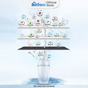 Đầu vòi rửa bát tăng áp lọc nước 3 chế độ phun Mifan - Lõi PP loại bỏ cặn bẩn, clo, màu và mùi, cổ xoay 360 bồn rửa chén