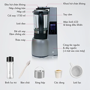 Máy xay sinh tố công suất lớn 800W Mishio - Hàng chính hãng