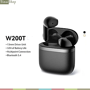 Edifier W200T - Tai Nghe TWS Không Dây Bluetooth 5.4 Kết Nối Đa Điểm, Chống Nước IP54, Thời Gian Sử Dụng 29 Giờ - Hàng chính hãng