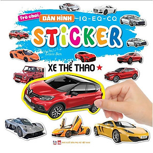 Sách - Trò Chơi Bóc Dán Hình Sticker - Xe Thể Thao - Tập 1 - Rèn Luyện IQ EQ CQ - Việt Thư