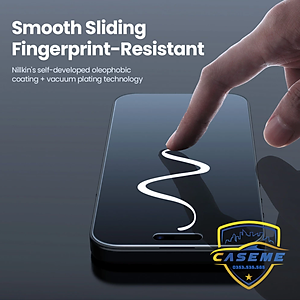 Kính cường lực chống nhìn trộm Nillkin dành cho iPhone 17, iPhone Air, iPhone 17 Pro, iPhone 17 Pro Max kèm khung trợ dán  - Hàng chính hãng